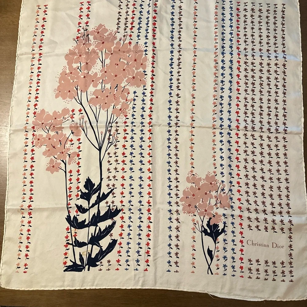Vintage Christian Dior Silk Scarf